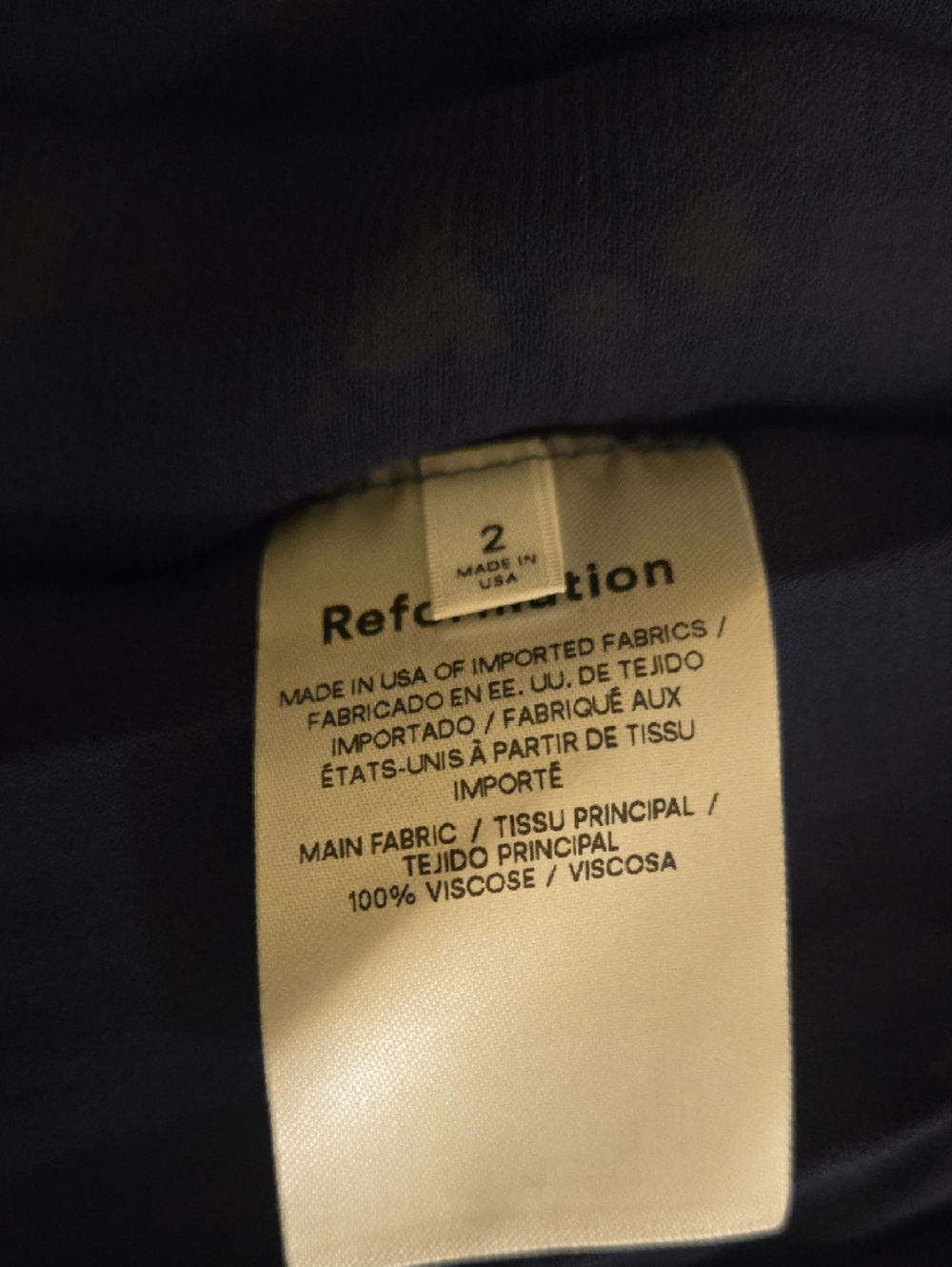NEW Reformation Stevi Dress Size 2 - Picture 10 of 12